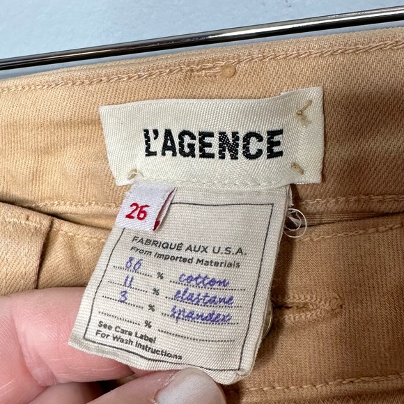 L'AGENCE Margot Coated Jeans Candied Ginger - Picture 6 of 8
